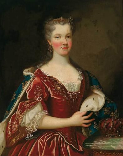 Alexis Simon Belle Portrait of Queen Marie Leszczynska Germany oil painting art